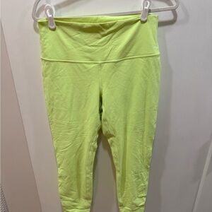 Lululemon align Neon Green High-Waisted Leggings